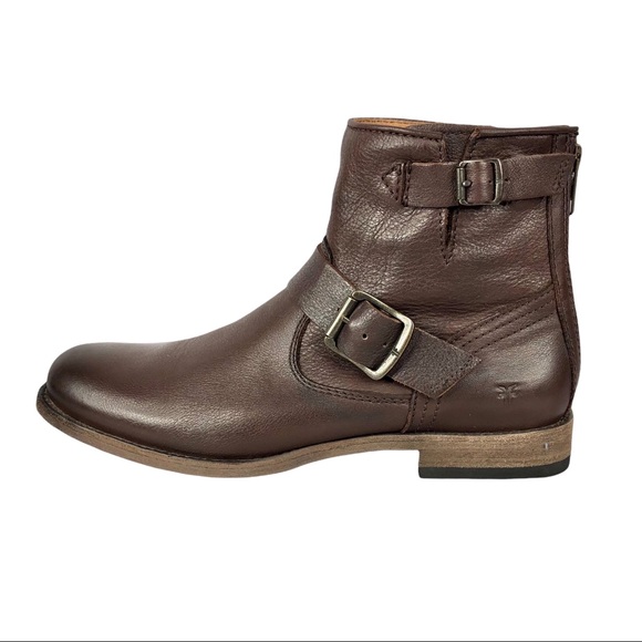 Women's FRYE Tyler Engineer Boots Dark Brown Sz. 8 - Picture 7 of 12